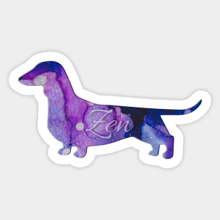 Zen Doggie - Dachshund Zen Sticker